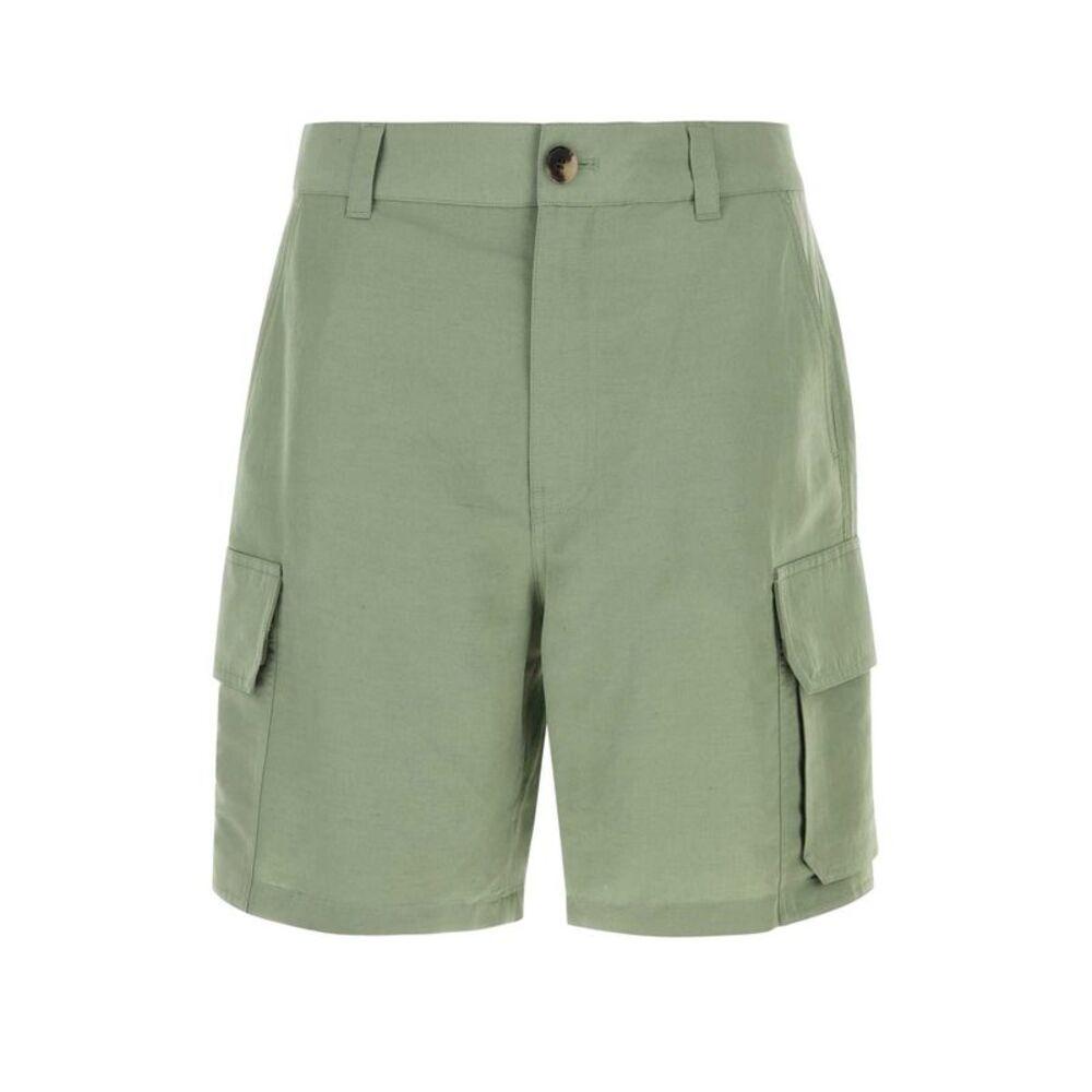 Loewe Paula's Ibiza Men Sage Green Canvas Paula S Ibiza Bermuda Shorts